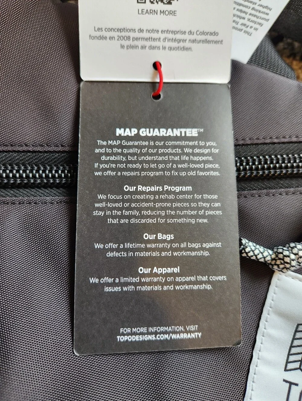 Topo Designs Large Quick Pack black